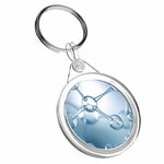 1 x Cool Molecule Atom Chemistry - Keyring IR02 Mum Dad Kid Birthday Gift #12615