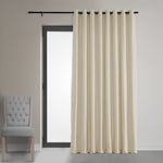 HPD Half Price Drapes Rideaux occultants Extra Larges en Velours à œillets - 254 cm de Large x 243,8 cm de Long - pour Chambre à Coucher et Salon (1 Panneau), 254 cm de Large x 243,8 cm de Long,