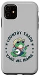 Coque pour iPhone 11 Cool Cowboy Toad jouant de la musique, Country "Toads", Take Me Home