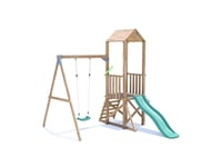 Climbing Frame with Slide, One Swing and Low Platform SquirrelFort