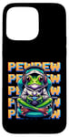 iPhone 15 Pro Max Cute Gaming Frog Pew Video Game Graphic Men Boys Kids Women Case