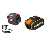 WORX Nitro - Aspirateur sans Fil Eau et poussières - 4 en 1-20V (Livré sans Batterie ni Chargeur) & Batterie Lithium-ION 20 V / 5 Ah - Batterie 20 V Compatible avec Outils de Bricolage