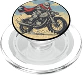 Moto cool avec conducteur chevalier pour homme et femme PopSockets PopGrip pour MagSafe