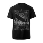 LED ZEPPELIN - VINTAGE PRINT LZ1 BLACK T-Shirt Medium