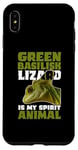 iPhone XS Max Green Basilisk Lizard Is My Spirit Animal Herpetologist Case