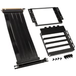 Lian Li O11d-1x-4 Riser Card Kabel + Pci-slot-blende - Pcie 4.0, Schw