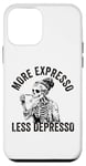 Coque pour iPhone 12 mini Plus d'expresso Moins de Depresso Funny Coffee Expresso Lover