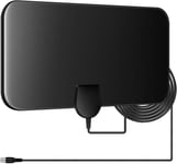 TV Aerial Indoor 60 Miles Digital HDTV Antenna Freeview 4K 1080P HD FM VHF UHF