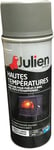 BOMBE PEINTURE GRIS FONTE HAUTE TEMPERATURE 600 °C AEROSOL 400 ML JULIEN