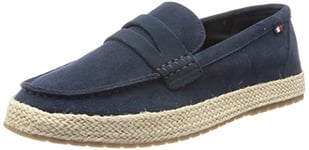 Tommy Hilfiger Espadrilles Homme TH Classic Daim, Bleu (Desert Sky), 46 EU