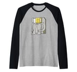 Floppy Disc Driver Computer Nerd Cute Floppy Disk Raglan Baseball Tee