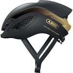 ABUS GameChanger Racing Bike Helmet - Aerodynamic Cycling Helmet with Optimal Ventilation for Men and Women - Movistar 2020, Black Gold, Size S