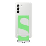 Samsung Galaxy S21 FE (2022) Silicone Cover with Strap - White