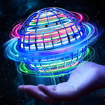 Flying Orb Ball Toys 2024, Boomerang Ball, 360°Rotating Hand Controlled Hover Ball with LED Lights, UFO Smart Sensor Flying Ball, Magic Globe Shape Flying Spinner Mini Drone for Boys Girls, Kids Gifts