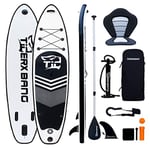 TIGERXBANG Planche de Stand up Paddle Board avec siège Kayak | Planche de Paddle Surf Gonflable 320 x 84 x 15 cm pour Adultes/Enfants | Kit Complet de Surf ISUP