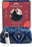 Dreamland Indulgent Days Heated Throw Blanket Intelliheat Blue Plush 160x120cm