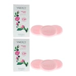 Yardley Womens English Rose Luxury Soap 3 x 100g For Her x 2 - One Size