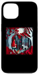 Coque pour iPhone 13 Illustration en papier découpé Petit Chaperon rouge