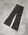 Jean Droit Taille Basse Pour Homme,Style Rétro Américain,Design De Rue Gothique,Bord Brut,Pantalon De Rap Décontracté