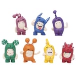 7st Oddbods Serie Figurer Leksak Fuse Slick Bubbles Dockor Barn Födelsedagspresent Samlarobjekt