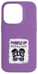 Coque pour iPhone 14 Pro Purple Up Militaire Enfant Léopard Militaire Enfant