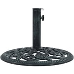 Vidaxl - Socle de parasol Vert 9 kg 40 cm Fonte