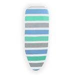 Beldray Ironing Board Cover – Thick Felt Underlay, Striped Cotton Cover, Elasticated Drawstring Tightening, Toggle Fastening, Easily Fits To Boards Of 110-126cm, Heat Reflective Surface, Smooth Press