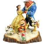 Skönheten och odjuret figurin - Disney Tradition Collection av Jim Shore - Målad träeffekt - 20 cm