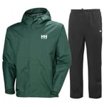 Helly Hansen Moss Regntøy, Herre, Mørkegrønn/Black