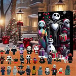 2024 Halloween-Adventskalender Nedräkning The Nightmare Before Christmas Filmfigurer Samling Dockleksak Kreativ Gåva[HK] D