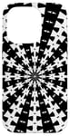 iPhone 14 Pro Starlight Beam With Dovetail Pattern White On Black Case