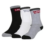 Levi's Kids Boys Batwing Regular Cut 3pk Wl0079 Socks, Black, 7-9 UK