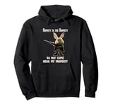 Hippety To The Hoppety Guard Bunny Fun 2nd Amendment Pullover Hoodie