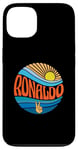 Coque pour iPhone 13 Ronaldo T-shirt vintage Sunset Ronaldo Groovy Tie Dye