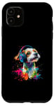 iPhone 11 Artistic Colorful Jack Russell Terrier Headphones Dog Jacky Case