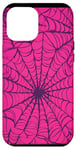 Coque pour iPhone 12 Pro Max Rose Pop Art Ethnique Halloween Motif Toile d'araignée Violet