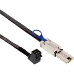 InLine Câble 27637 A coudé vers Mini SAS HD SFF 8643 sur de SFF SFF-8088 0,5 m