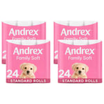 Andrex Toilet Rolls x96 Gentle Clean Fragrance-Free 2 Ply Toilet Paper