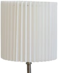 Carolin Plisserad Cylinder Lampskärm Ø35cm Vit