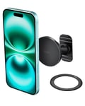 iOttie iTap 3 Magnetic Flush Mount Car Mount Phone Holder with Magnetic Ring Adapter. Compatible with MagSafe, iPhone, and Android Smartphones.