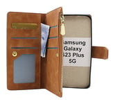 XL Standcase Lyxfodral Samsung Galaxy S23 Plus 5G (Brun)