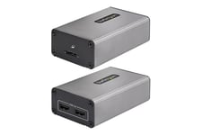 StarTech.com 2-Port USB 3.0 Extender over OM3 Multimode Fiber, LC/LC, 2x 5Gbps USB-A Hub, 350m (1150ft) Range, Durable USB Fiber Optic Extender, Incl. 2x 10G MMF SFP+ modules - Optical USB Extender (F35023-USB-EXTENDER) - USB-forlængerkabel - USB 3.0 - TA