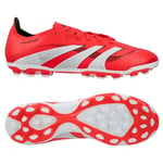 adidas Predator League 2g/3g Ag Pure Victory - Lucid Red/vit/svart - Konstgräs (Ag), storlek 36