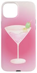 Coque pour iPhone 15 Plus Esthétique Rose Matrini Y2K Dirty Martini Lover Olive