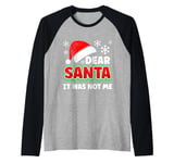 Christmas Costume DEAR SANTA IT WAS NOT ME Funny Children Raglan Baseball Tee