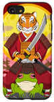 iPhone SE (2020) / 7 / 8 Samurai Tiger With Frog Sakura Moon Case