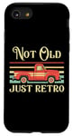 Coque pour iPhone SE (2020) / 7 / 8 Not Old Just Retro – Voiture classique rouge vintage Pickup Truck