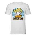 T-Shirt Homme Col Rond Donald Trump - Quack Off Parodie Film Président Anime