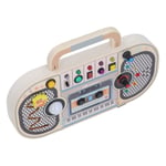 Kids Wood Sensory Board Sound Recorder Shape Analog Tape Recorder Toy New