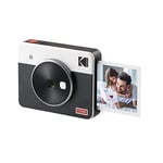 Kodak Mini Shot 3 Retro Camera - Portable Instant Camera and Photo Printer – 2-in-1 Printer Compatible with iOS & Android – Bluetooth Connection – 3x3-inch Real Photo Printer - White